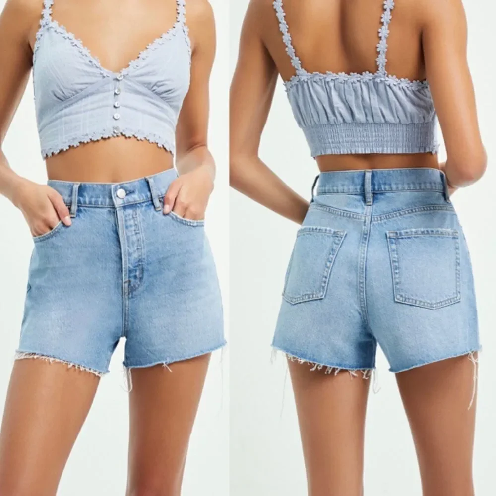 PACSUN Thalia Denim High‎ Waisted Icon Shorts